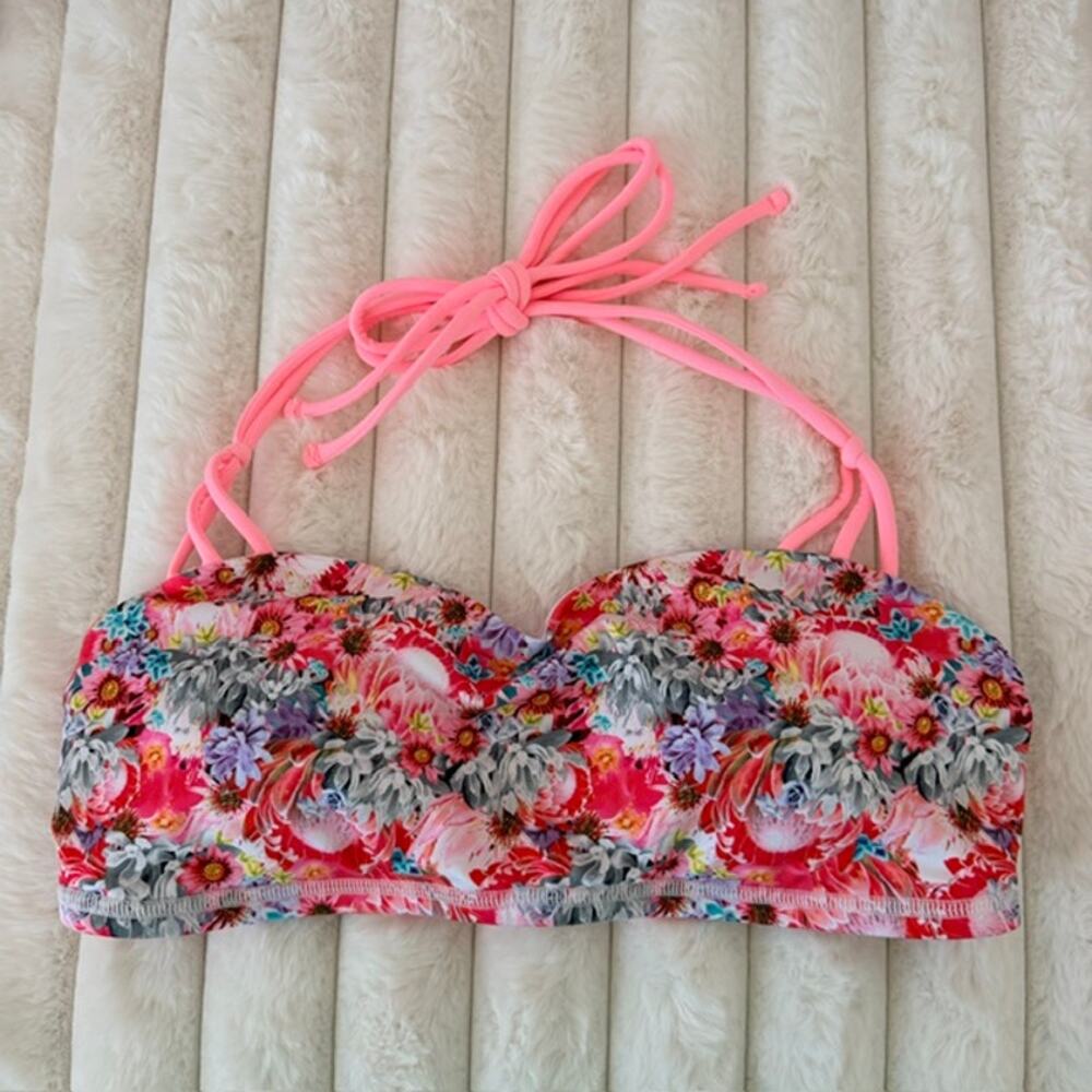 Lululemon Alight Bra Flowabunga Mini Multi Bleached Coral Athletic Yoga Women 10